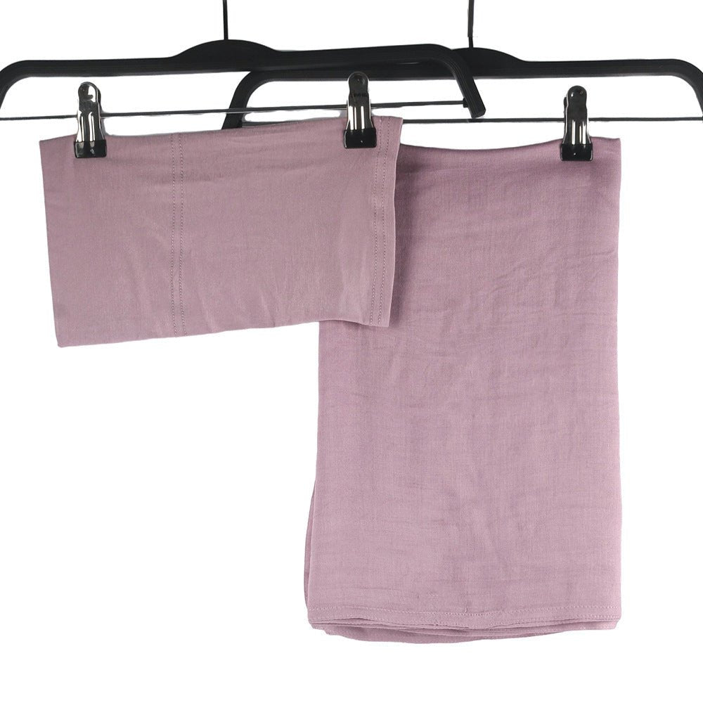 Modesty Pure Color Hijab & Undercap 2 - Piece Set (MH174) - Mariam's Collection