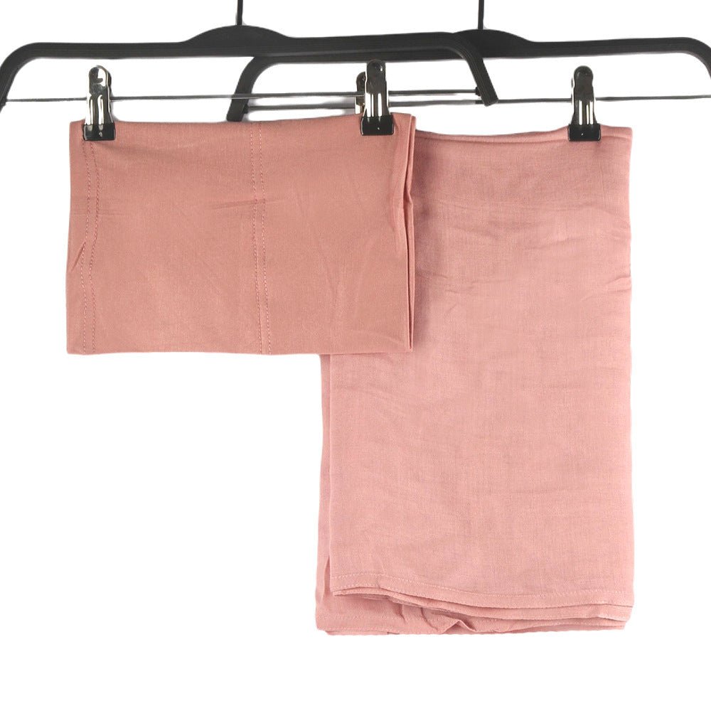 Modesty Pure Color Hijab & Undercap 2 - Piece Set (MH174) - Mariam's Collection