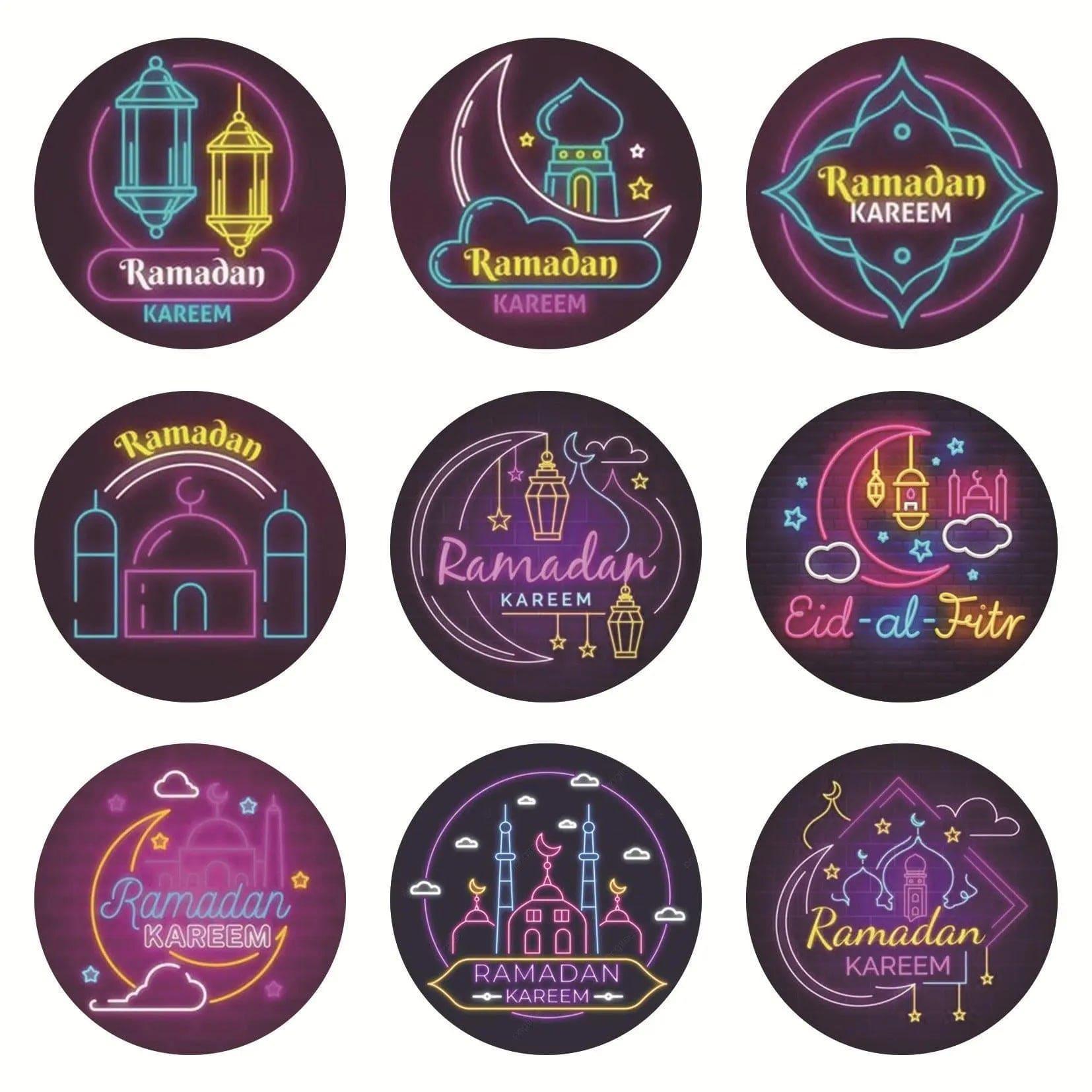 MR014 Ramadan Sticker, 90 Pcs Stickers Eid Mubarak Decoration - Mariam's Collection