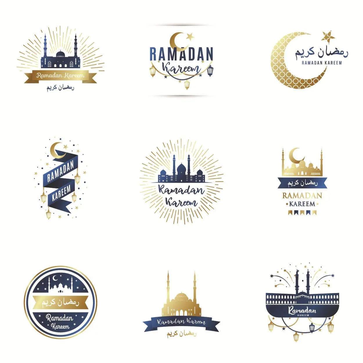 MR014 Ramadan Sticker, 90 Pcs Stickers Eid Mubarak Decoration - Mariam's Collection