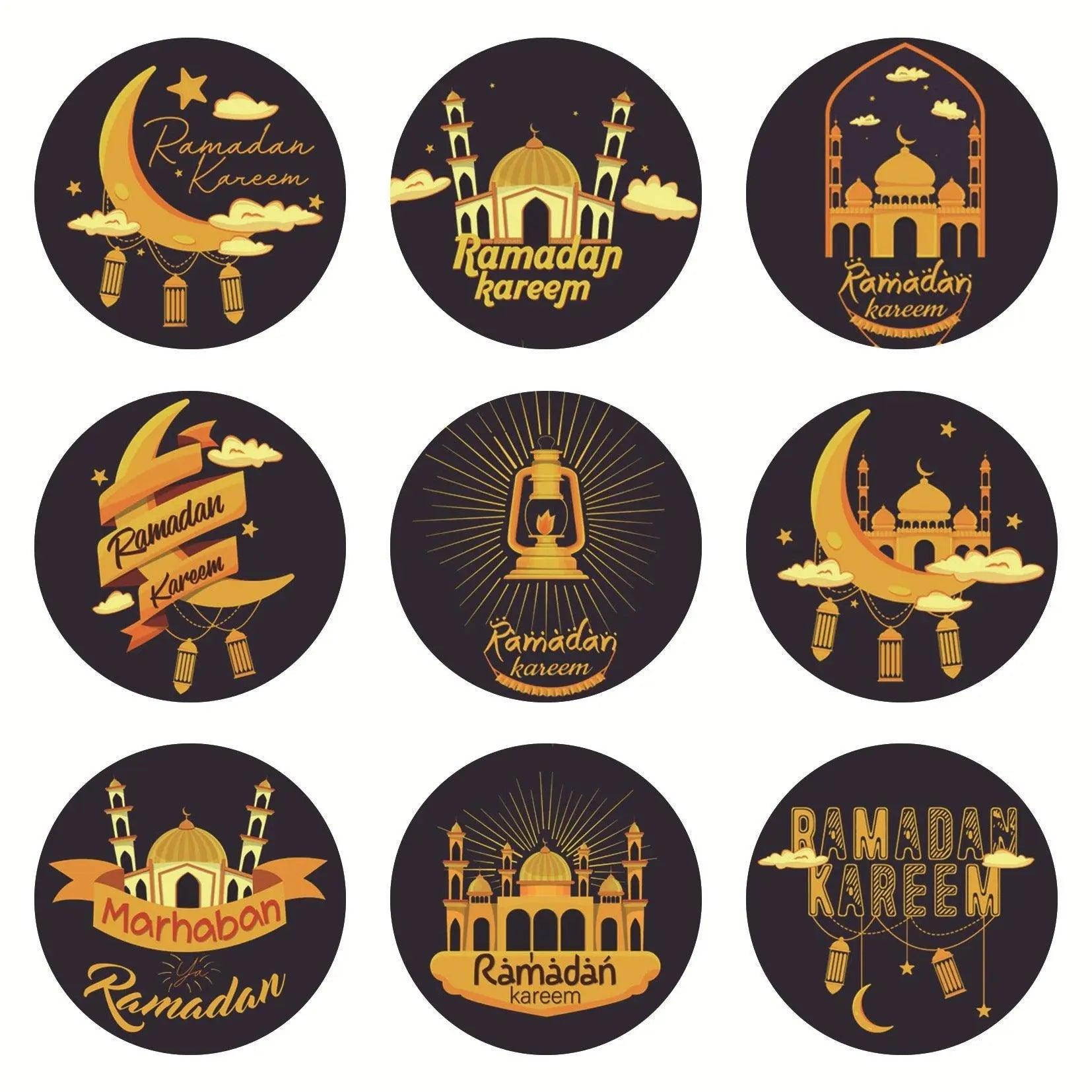 MR014 Ramadan Sticker, 90 Pcs Stickers Eid Mubarak Decoration - Mariam's Collection