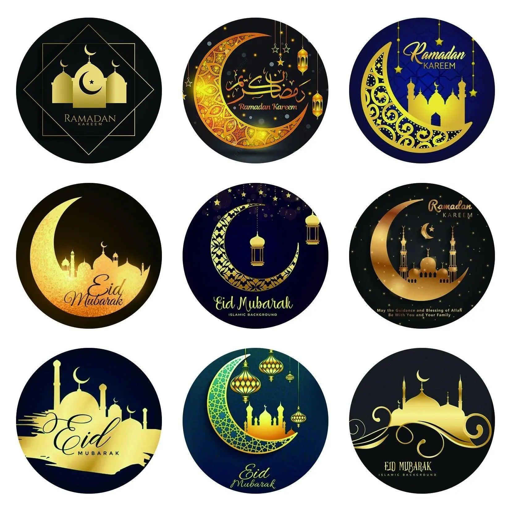 MR014 Ramadan Sticker, 90 Pcs Stickers Eid Mubarak Decoration - Mariam's Collection