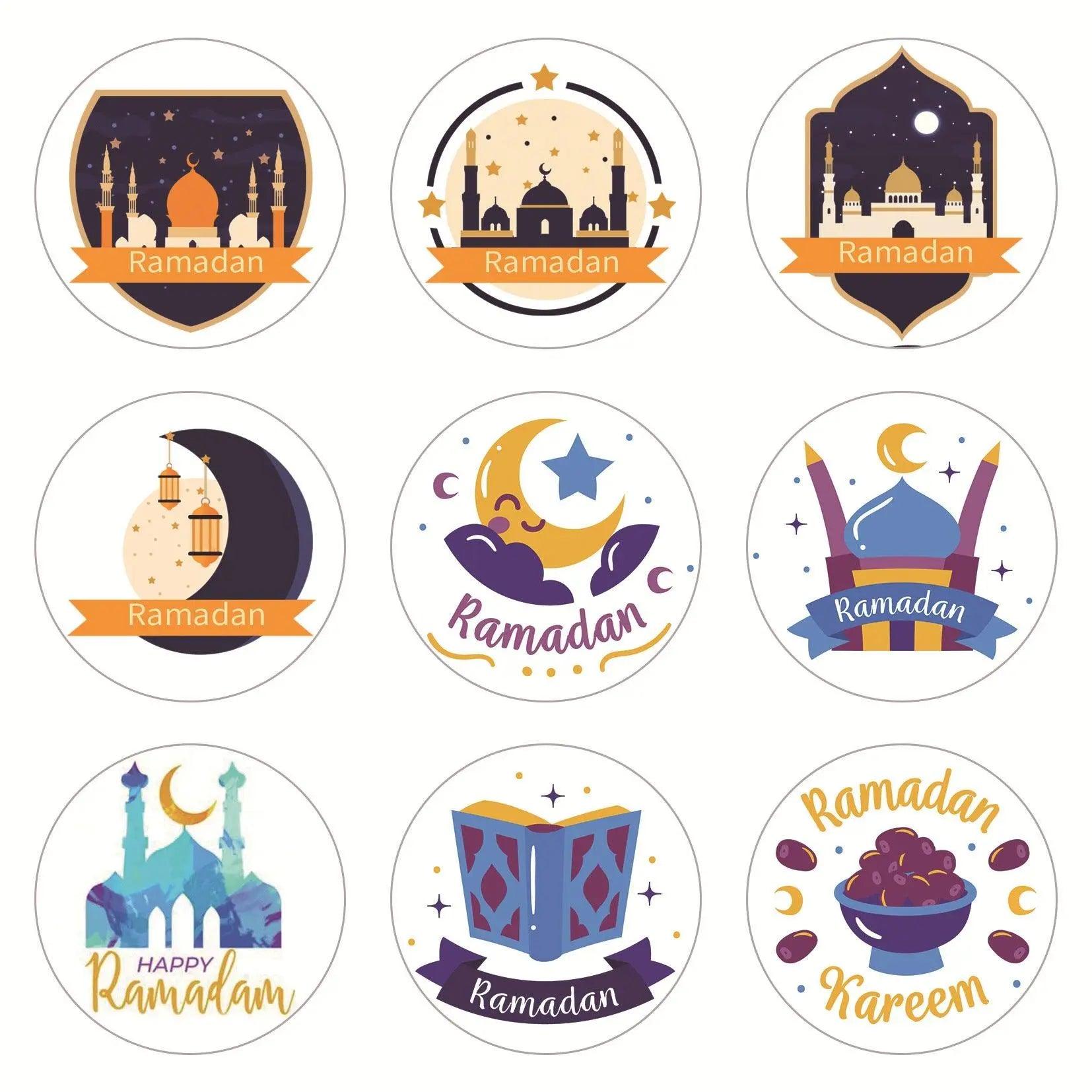 MR014 Ramadan Sticker, 90 Pcs Stickers Eid Mubarak Decoration - Mariam's Collection