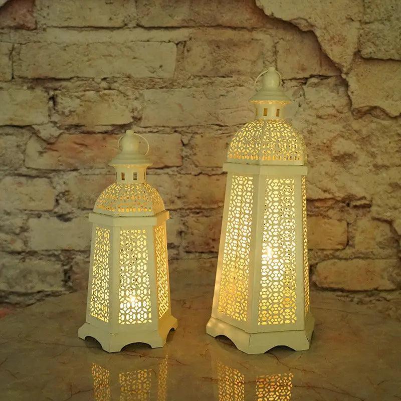 MR025 Gold Candle Holders Candlestick Home Decoration, Moroccan candle holder retro - Mariam's Collection