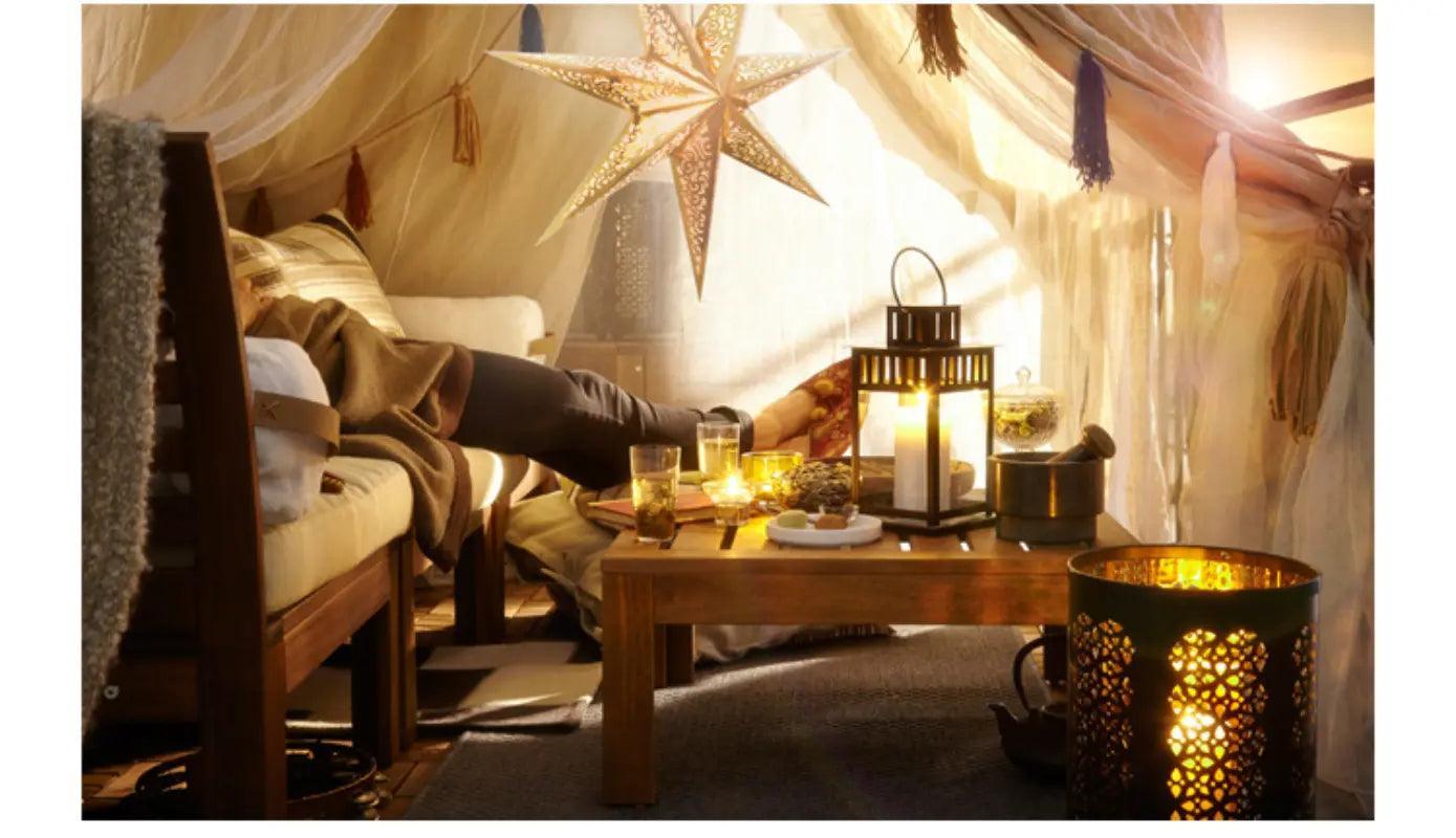 MR035 Hollow Star Hanging, Eid Mubarak Christmas Ramadan Decoration - Mariam's Collection