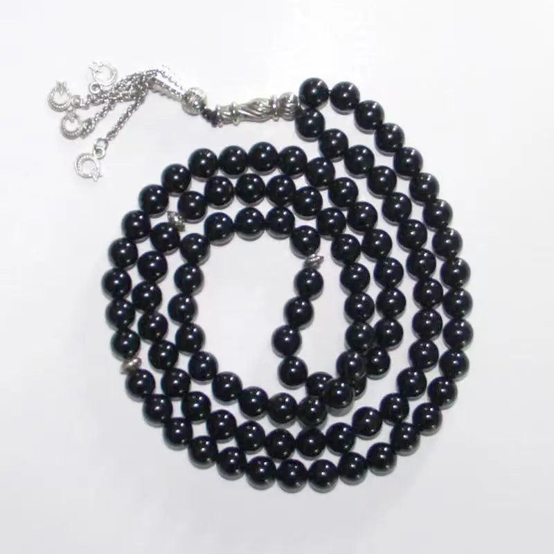 MR051 Agate Tasbeeh - Natural Crystal Prayer Beads for Muslim Misbaha - Mariam's Collection