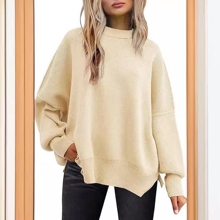 MS060 Bat Sleeve Pullover Sweater - Mariam's Collection