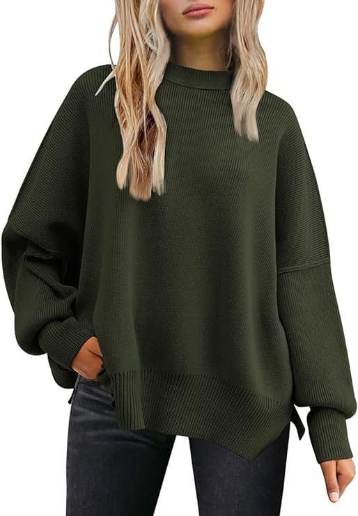MS060 Bat Sleeve Pullover Sweater - Mariam's Collection