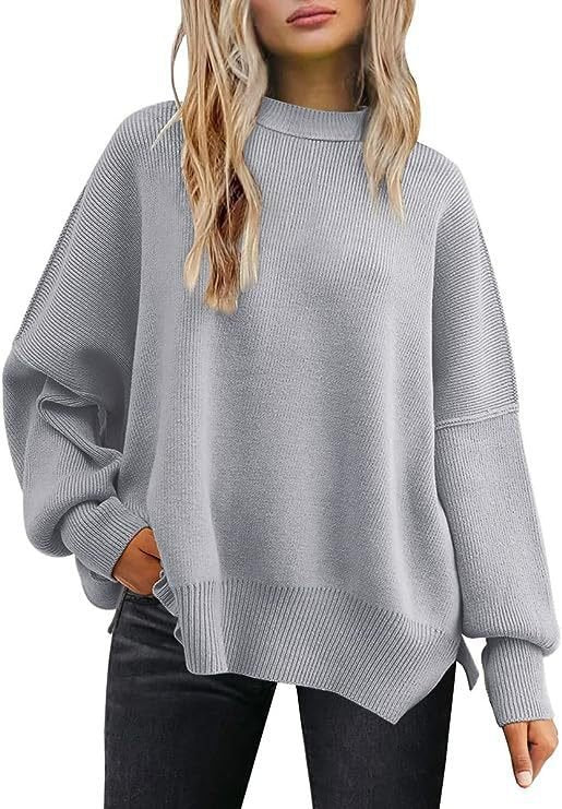 MS060 Bat Sleeve Pullover Sweater - Mariam's Collection