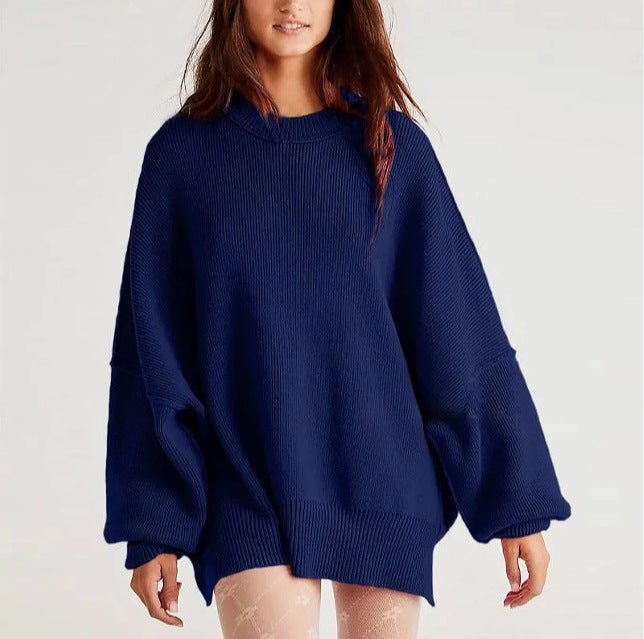 MS060 Bat Sleeve Pullover Sweater - Mariam's Collection