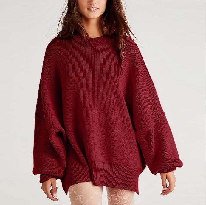 MS060 Bat Sleeve Pullover Sweater - Mariam's Collection