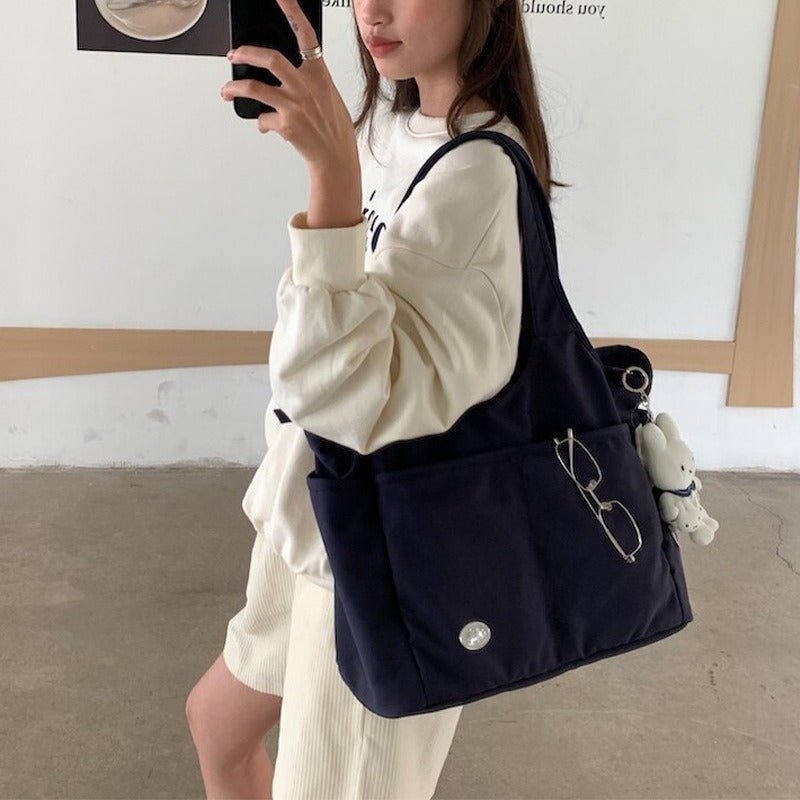 Multi-Pocket School & Work Tote Bag(MAC463) - Mariam's Collection