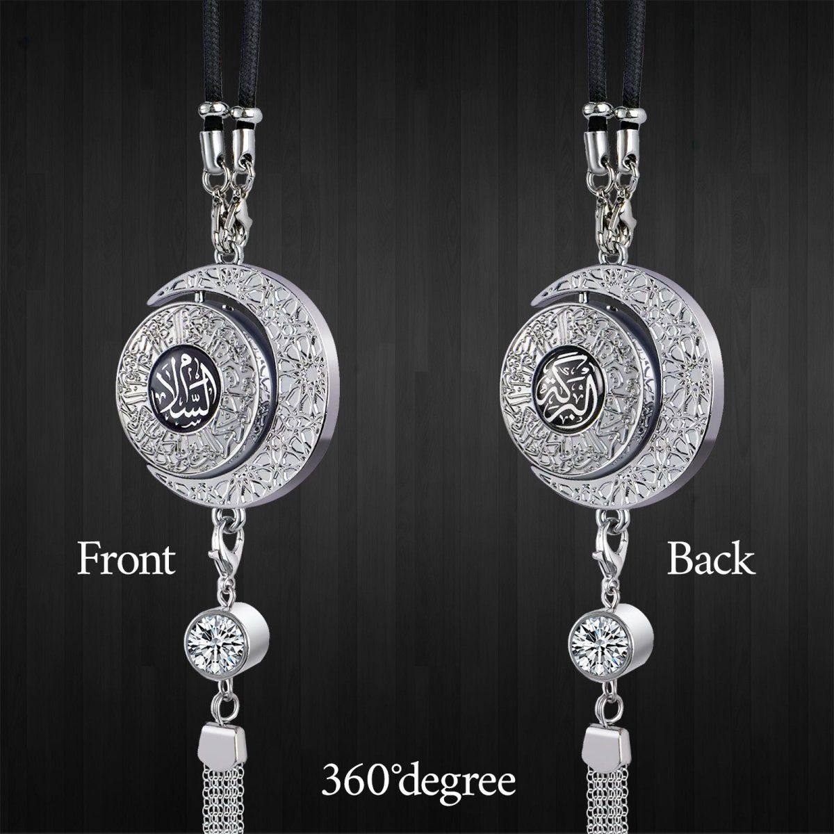 Muslim Car Accessories: Alloy Islamic Hanging Ornaments with Perfume Diffuser (MAC238) - Mariam's Collection