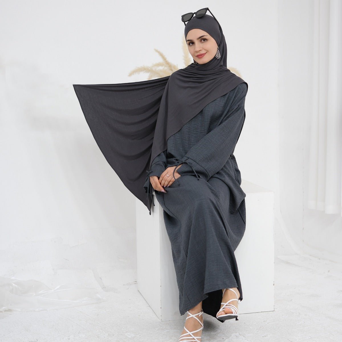 Muslim Women's Everyday Essential Modal Cotton Headscarf | Earth - Tone Solid Color Hijab with Stretch Comfort(MH122) - Mariam's Collection