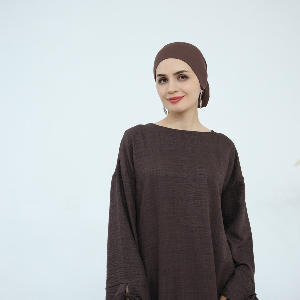 Muslim Women's Everyday Essential Modal Cotton Headscarf | Earth - Tone Solid Color Hijab with Stretch Comfort(MH122) - Mariam's Collection