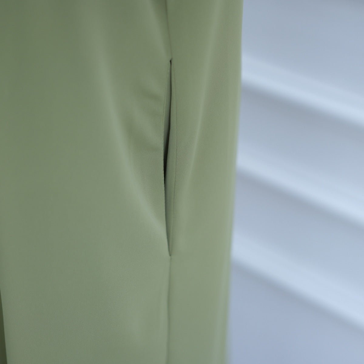 Muslim Women's Luxury Floral Embroidered Cardigan | Olive Green Modest Cover - Up with Pink/White Blossoms (MOA197) - Mariam's Collection