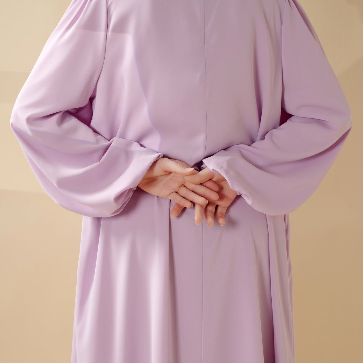 Must - Have Candy Color Essential Pleated Dress Basic Abaya (MA142) - Mariam's Collection