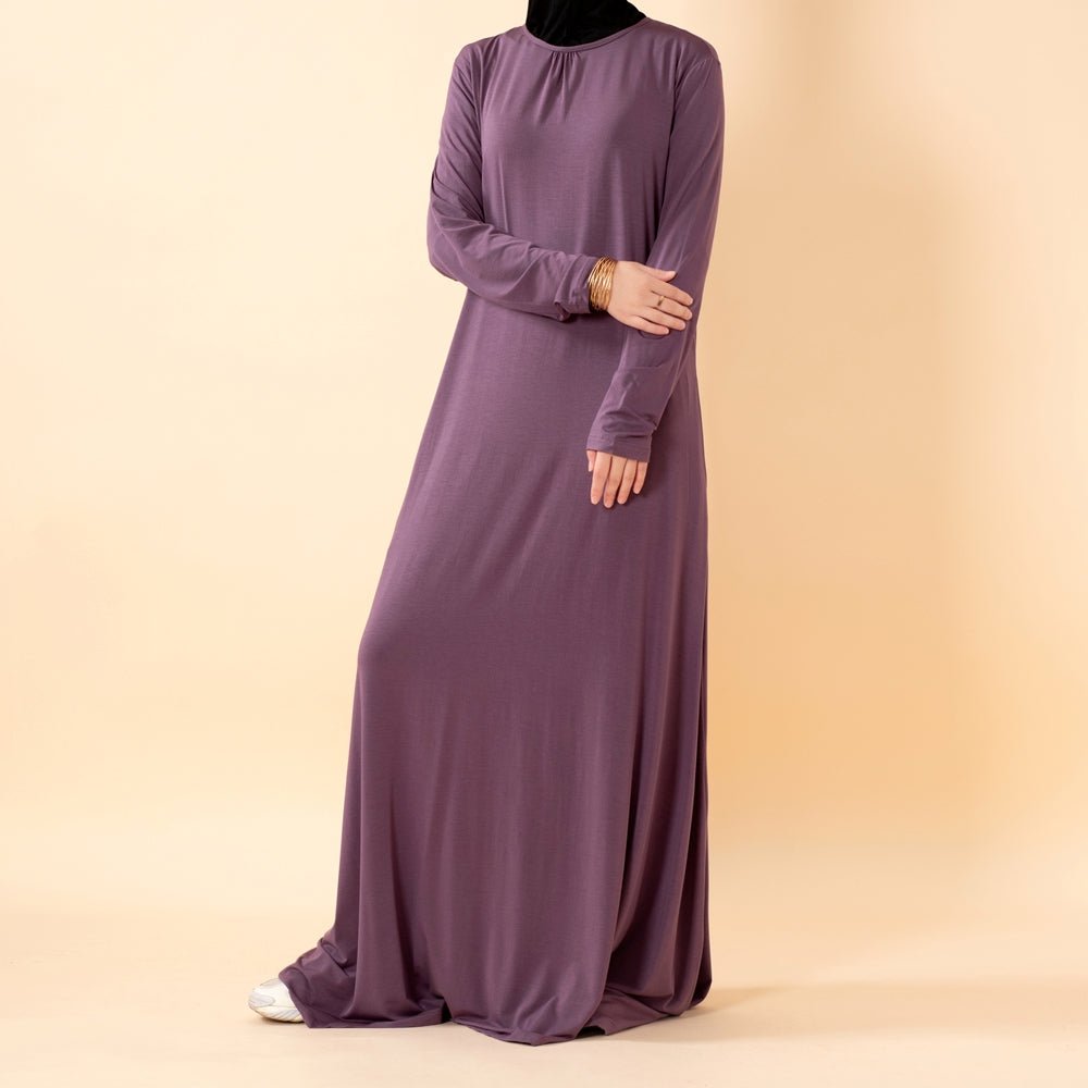 Natural Stretch Premium Lenzing™ Modal A - Line Dress (MA357) - Mariam's Collection