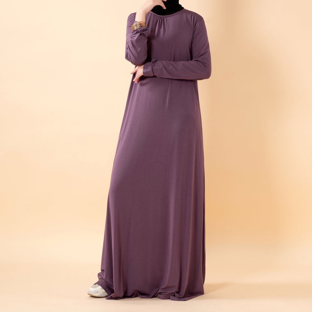 Natural Stretch Premium Lenzing™ Modal A - Line Dress (MA357) - Mariam's Collection