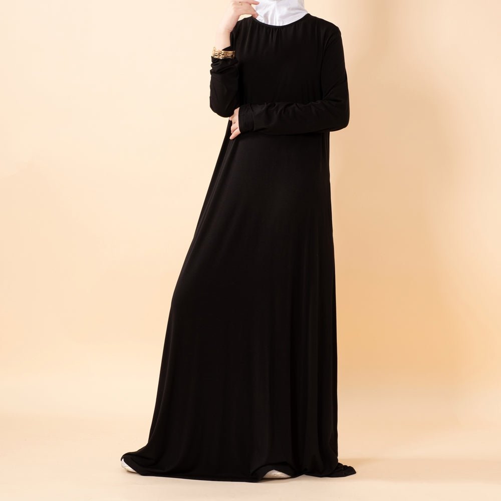 Natural Stretch Premium Lenzing™ Modal A - Line Dress (MA357) - Mariam's Collection