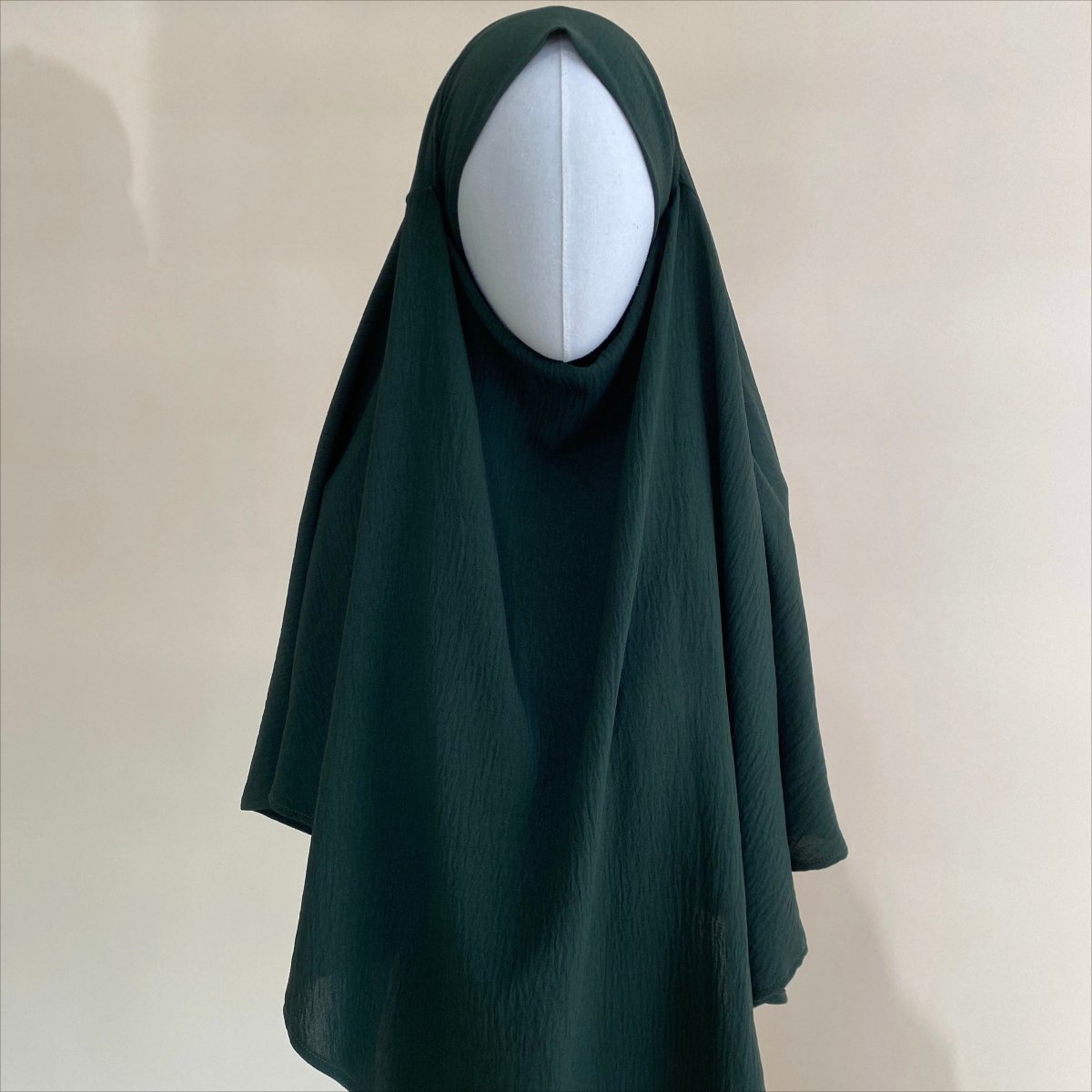New Crepe 1 - Layer Khimar | Soft Crepe Material Khimar (MK009) - Mariam's Collection