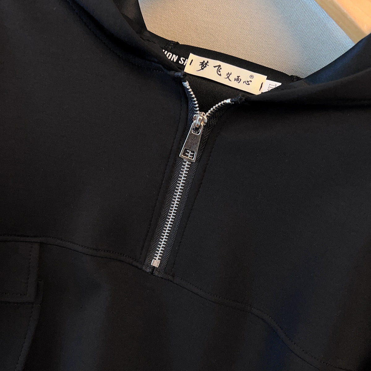 Oversized Half - Zip Hoodie Dress | Plus Size Midi Sweatshirt Dress(MS196) - Mariam's Collection