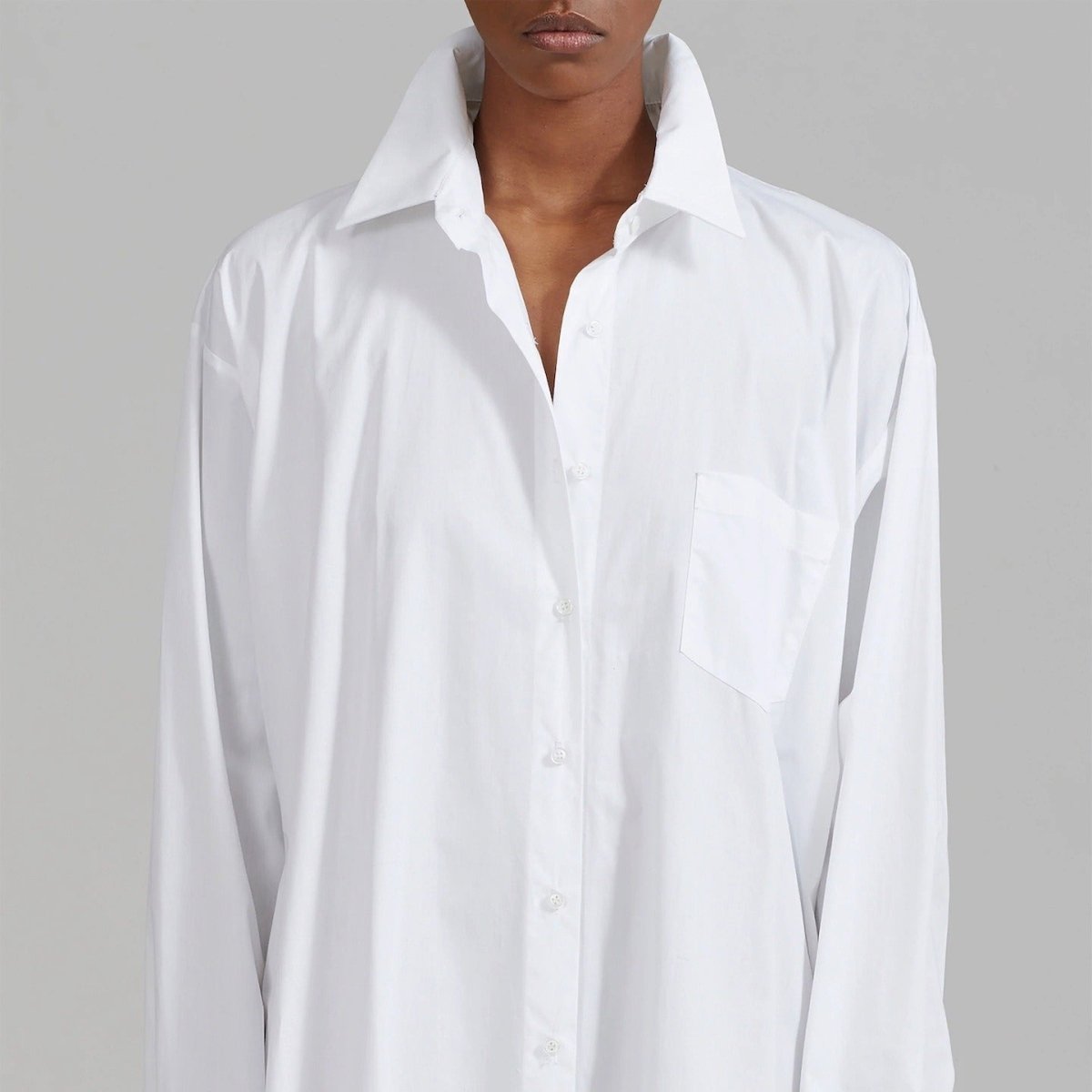 Oversized Shirt Dress with Side Slits(MS332) - Mariam's Collection