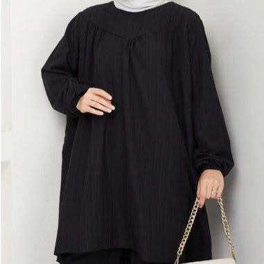 Oversized Tunic & Wide Leg Pants Set(MS388) - Mariam's Collection