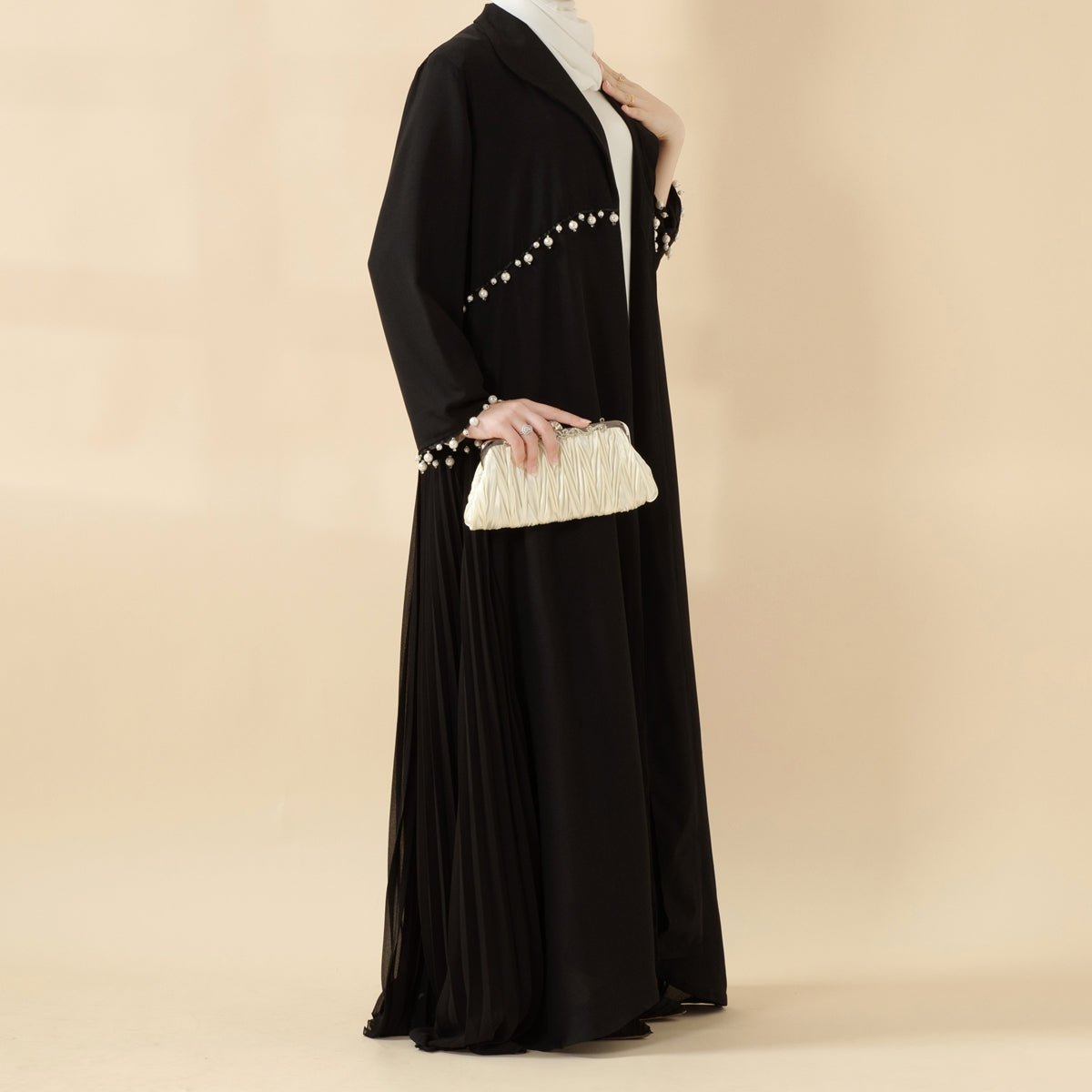 Pearl Open Abaya