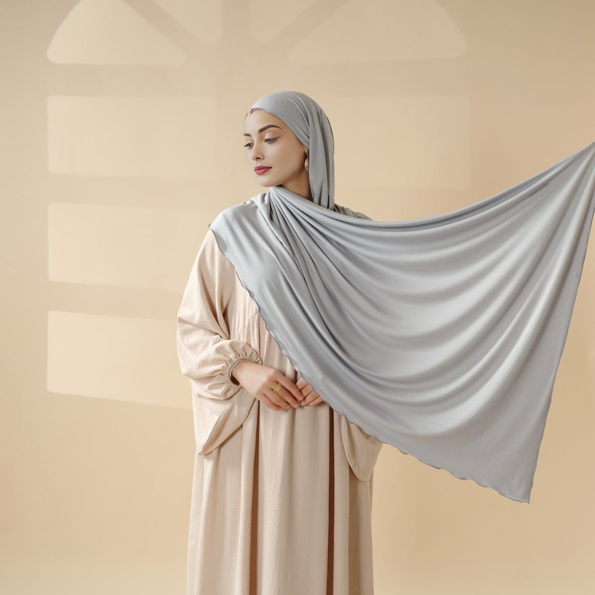 🎁 Perfect Hijab for Eid: Premium Modal Jersey Long Scarf – Soft, Breathable & Elegant in 8 Colors Shawl (MH105) (100% off) - Mariam's Collection