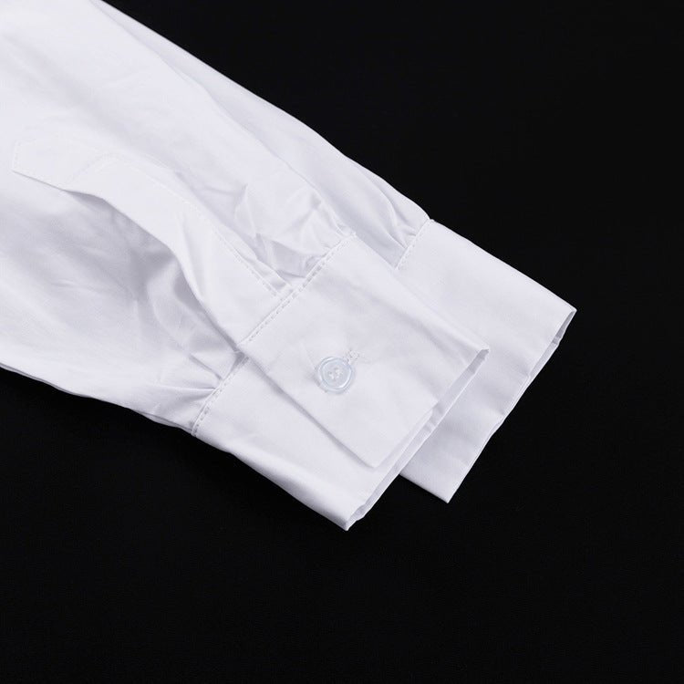 Pleated White Shirt Maxi Dress(MS548) - Mariam's Collection