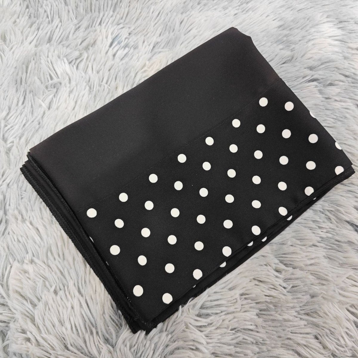 Polka Dot & Lace Panel Open Abay(MOA335) - Mariam's Collection