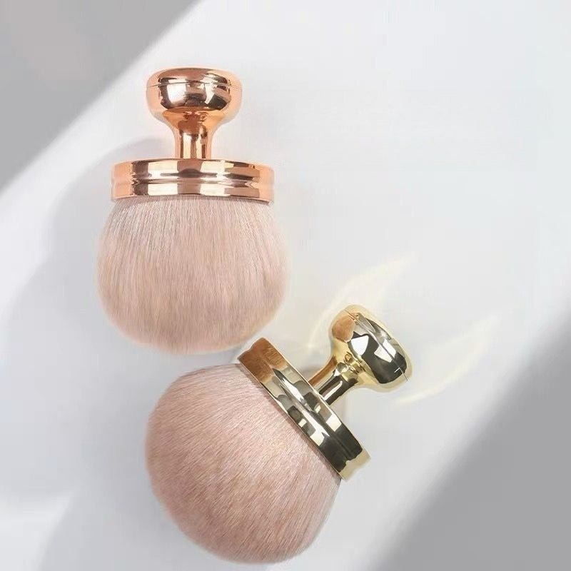 Portable Multi - Use Mushroom Head Powder & Blush Brush (MMU040) - Mariam's Collection