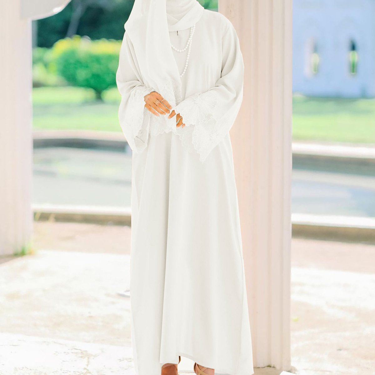 Prayer Abaya with Matching Hijab(MA396) - Mariam's Collection