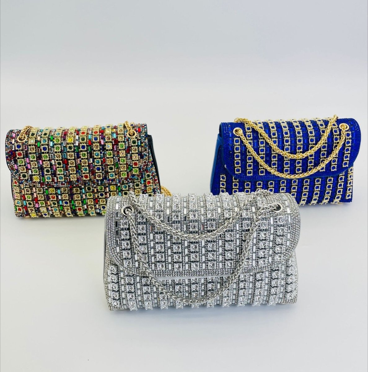 Crystal Rhinestone Evening Clutch Bag – Sparkle Clutch UK