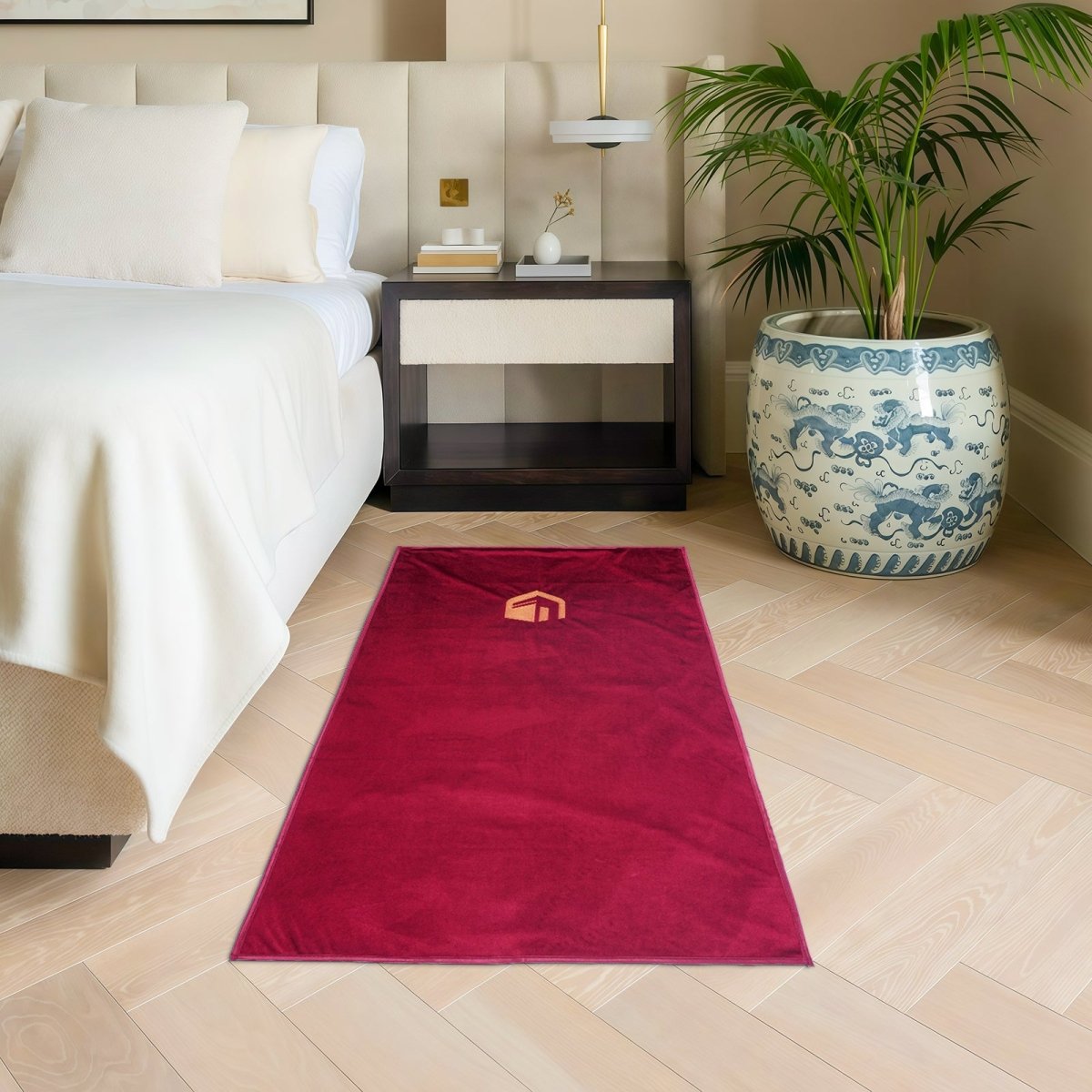 Premium German Velvet Travel Prayer Mat – Waterproof Compact Hypoallergenic Prayer Mat (MR080) - Mariam's Collection