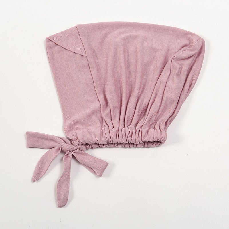 Premium Modal Cotton Cross - Strap Design Hijab Cap with Adjustable Brim. (MH116) - Mariam's Collection