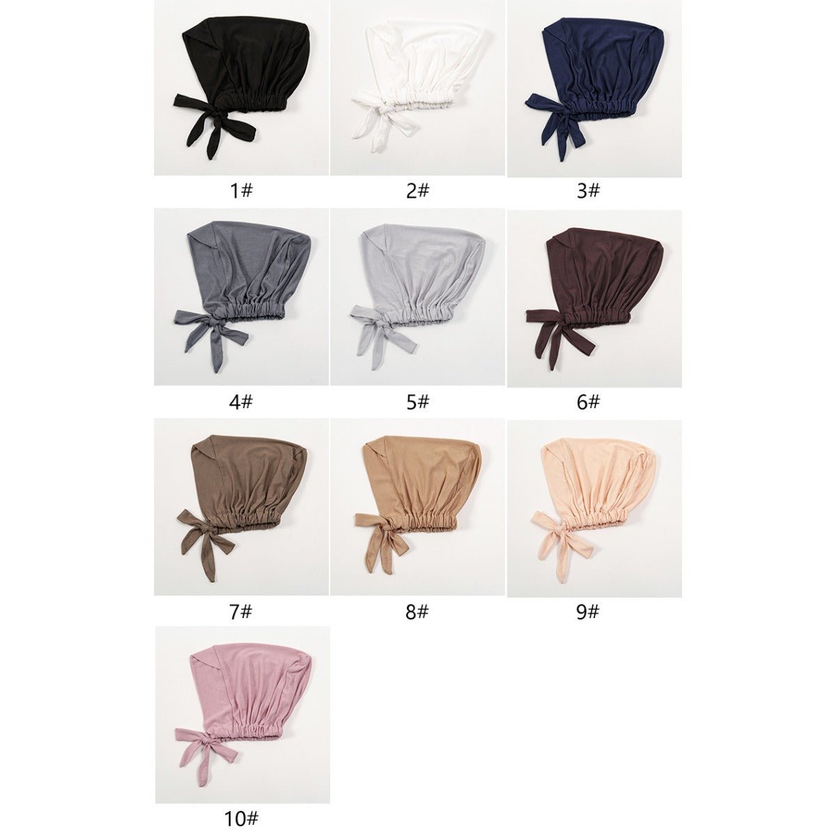 Premium Modal Cotton Cross - Strap Design Hijab Cap with Adjustable Brim. (MH116) - Mariam's Collection