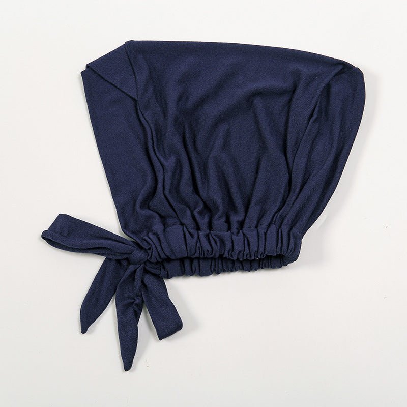 Premium Modal Cotton Cross - Strap Design Hijab Cap with Adjustable Brim. (MH116) - Mariam's Collection