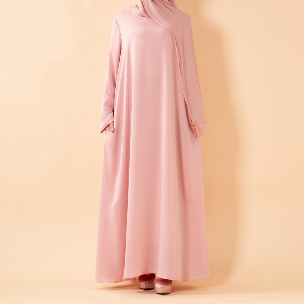 Premium Modest Luxury Organza Cape A - Line Maxi Dress Abaya(MA300) - Mariam's Collection