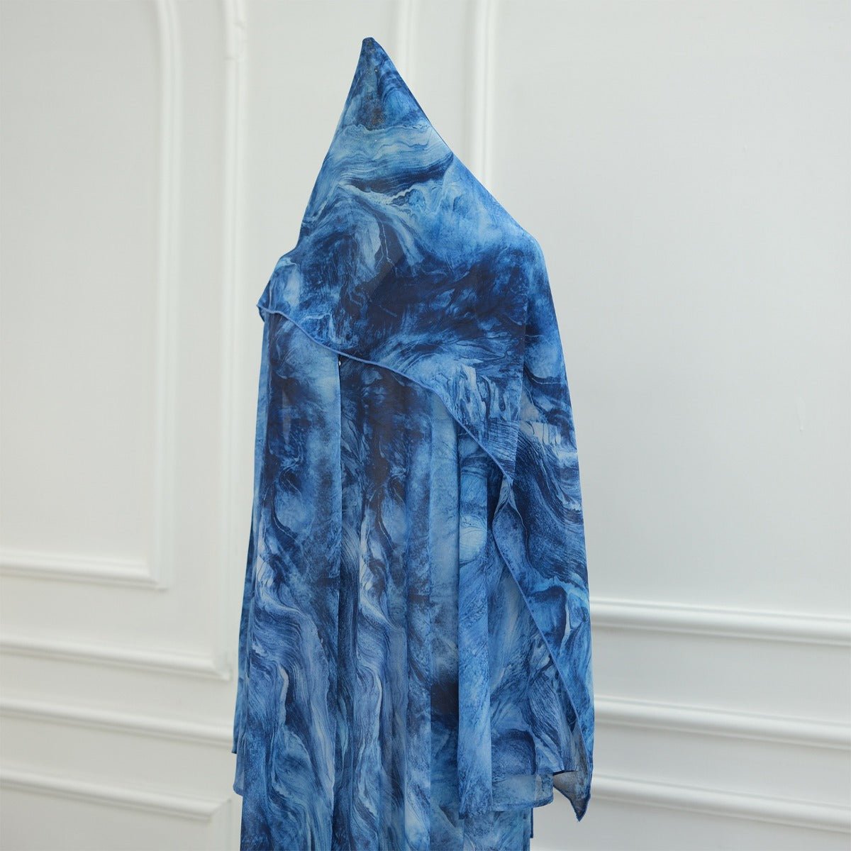 Printed Cardigan Abaya Collection | Modest Luxury Loungewear Feather - Print Robes (MOA194) - Mariam's Collection