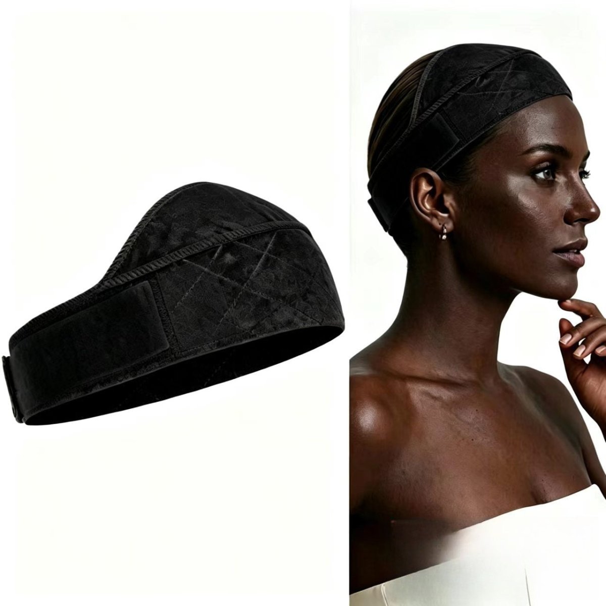 Quilted Elastic Hijab Grip Band(MAC433) - Mariam's Collection