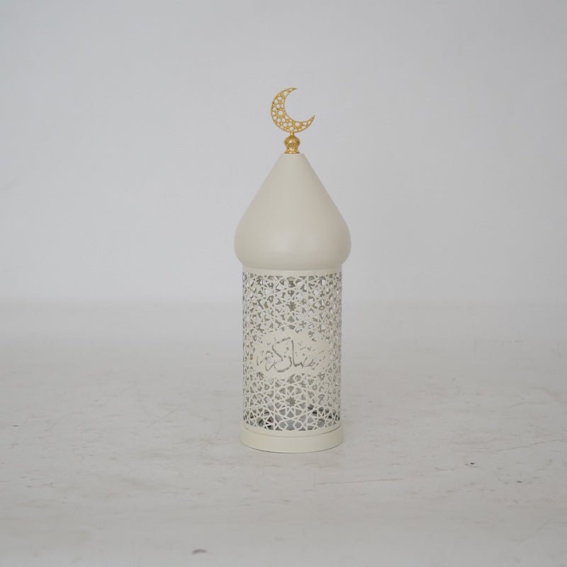 Ramadan Eid Candle Lantern Metal Craft Decorative Light (MAC380) - Mariam's Collection