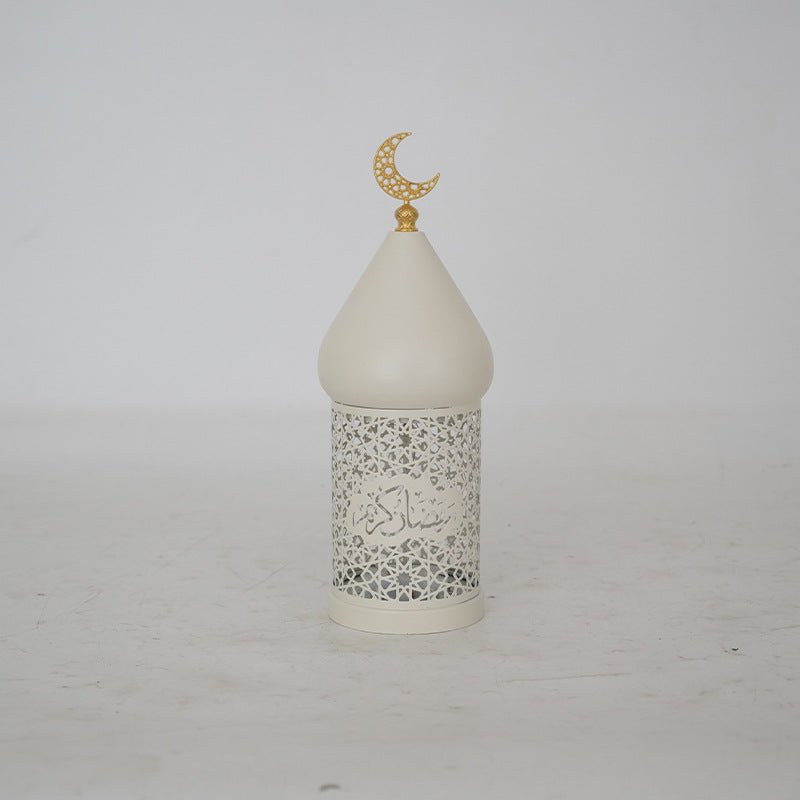 Ramadan Eid Candle Lantern Metal Craft Decorative Light (MAC380) - Mariam's Collection