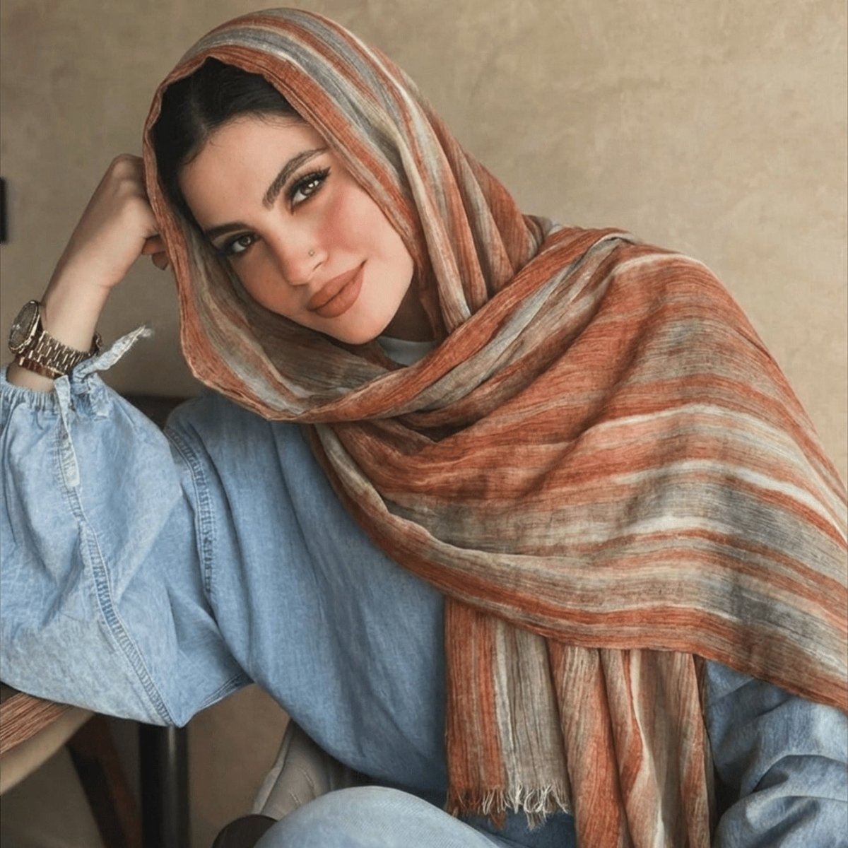 Rayon Gradient Tie - Dye Scarf(MH216) - Mariam's Collection