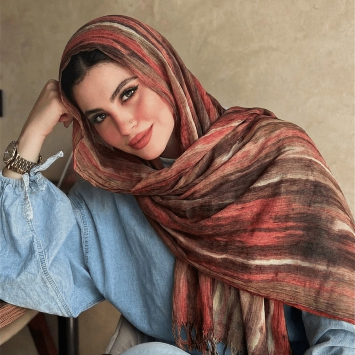 Rayon Gradient Tie - Dye Scarf(MH216) - Mariam's Collection