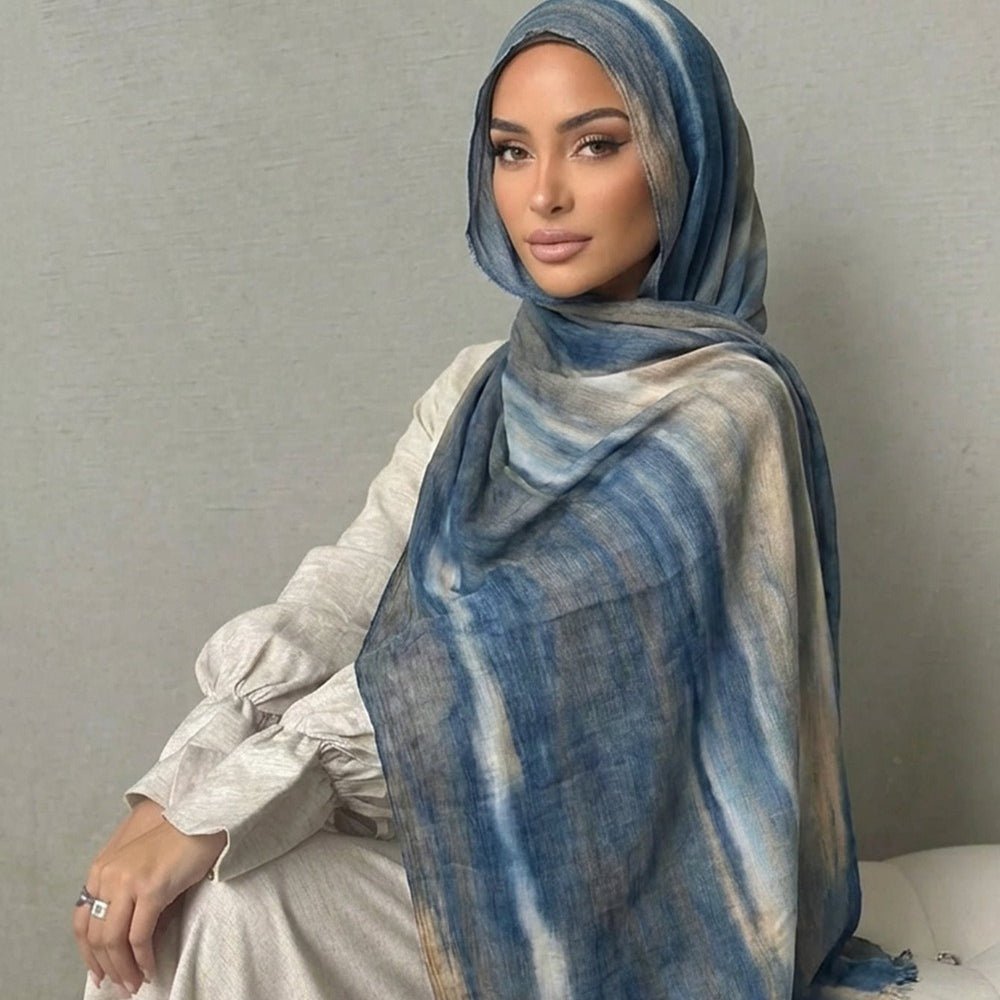 Rayon Gradient Tie - Dye Scarf(MH216) - Mariam's Collection