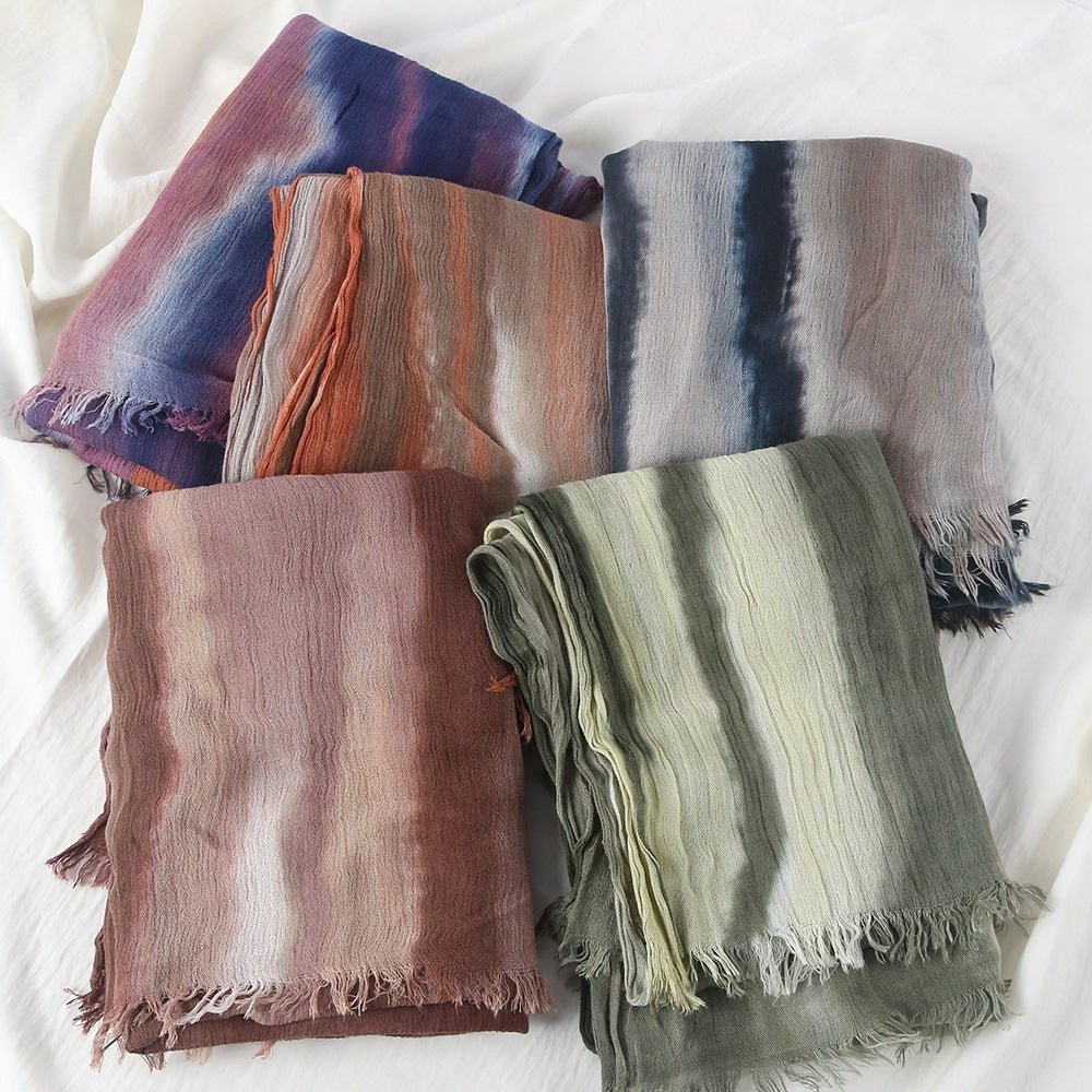 Rayon Gradient Tie - Dye Scarf(MH216) - Mariam's Collection