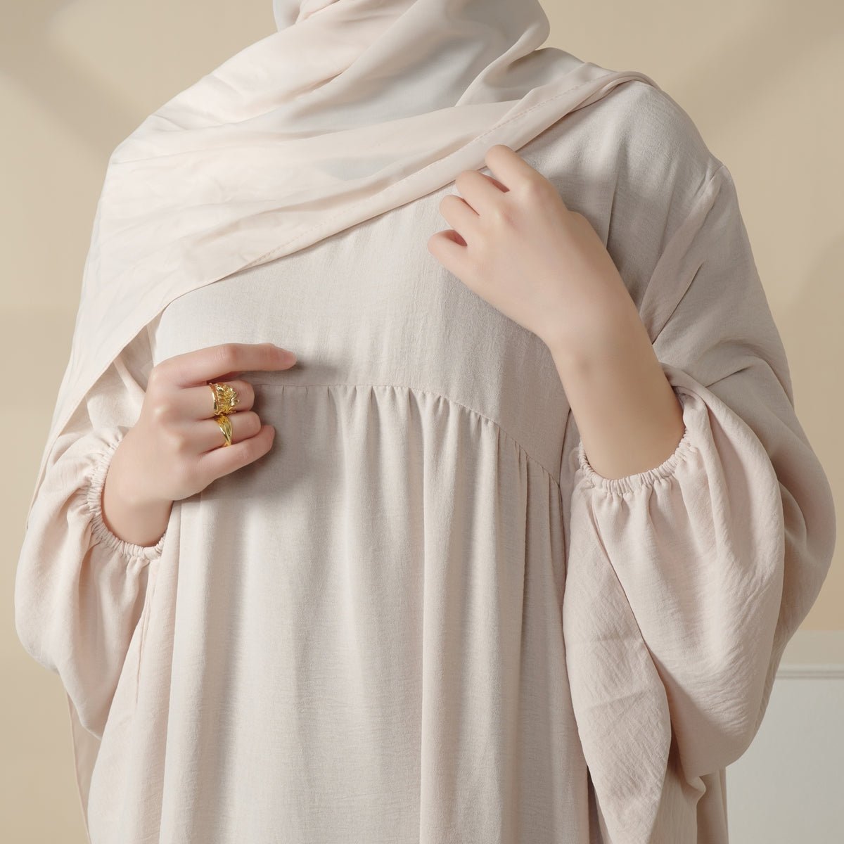 Reversible Abaya Made With Crepe Fabric (MA035) - Mariam's Collection