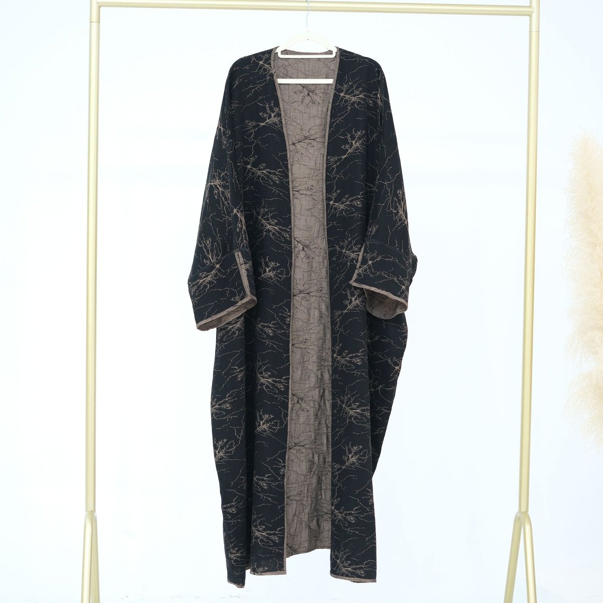 Reversible Jacquard Cardigan & Dress Set(MOA282) - Mariam's Collection